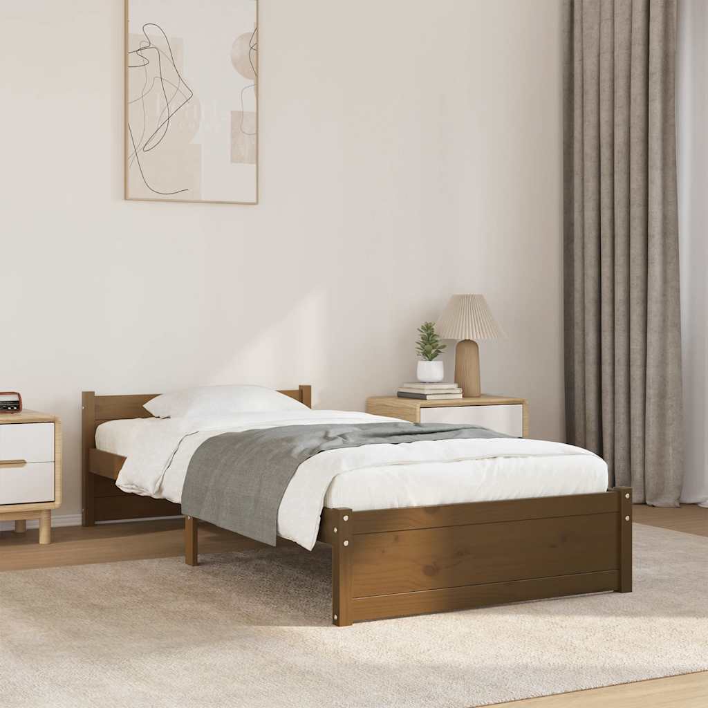 Giroletto Ambra in Legno Massello 90x190 cm Single