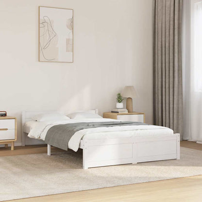 Giroletto Bianco in Legno Massello 120x190 cm Small Double