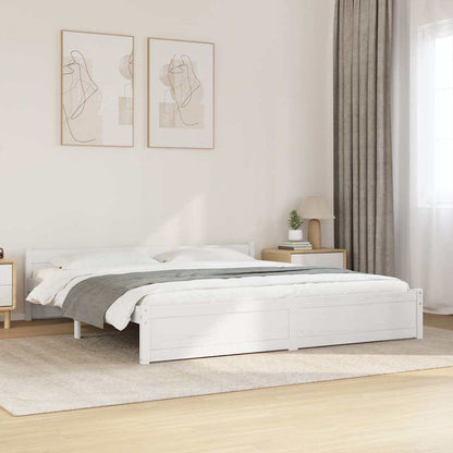 Giroletto Bianco in Legno Massello 180x200 cm Super King