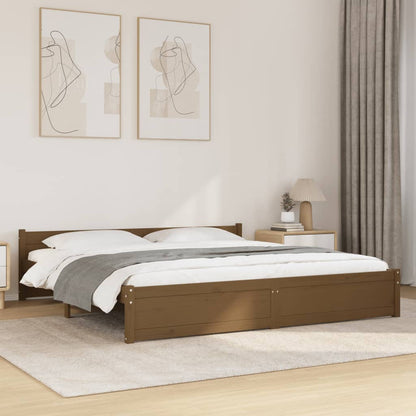 Giroletto senza Materasso Ambra in Legno Massello 180x200 cm
