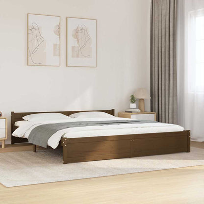 Giroletto senza Materaso Ambra in Legno Massello 200x200 cm