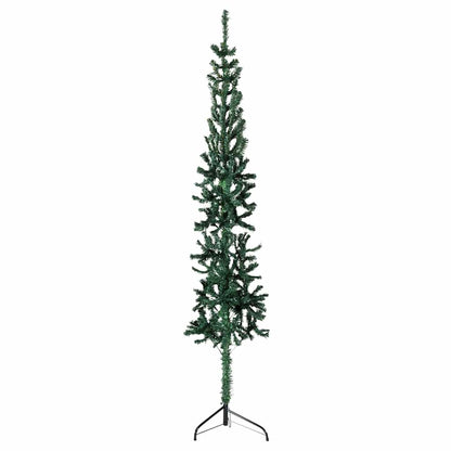 Albero Natale Artificiale Sottile a MetÃ  Supporto Verde 120 cm