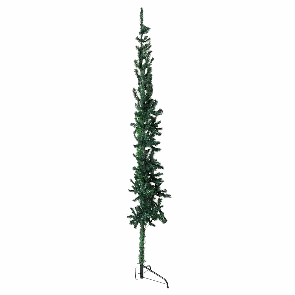 Albero Natale Artificiale Sottile a MetÃ  Supporto Verde 120 cm