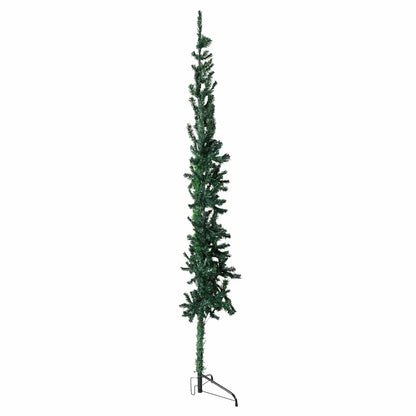 Albero Natale Artificiale Sottile a MetÃ  Supporto Verde 120 cm