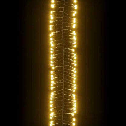 Stringa di Luci LED con 400 Luci LED Bianco Caldo 7,4 m in PVC