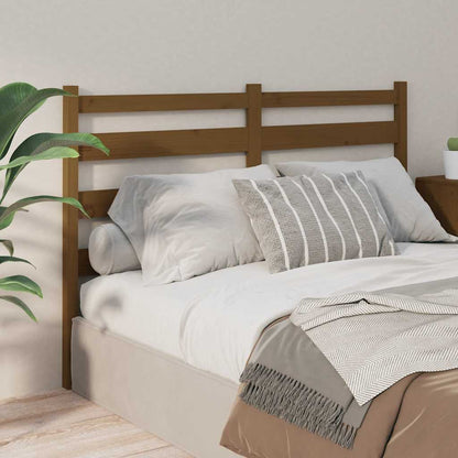 Testiera per Letto ambra 166x4x100 cm in Legno Massello di Pino