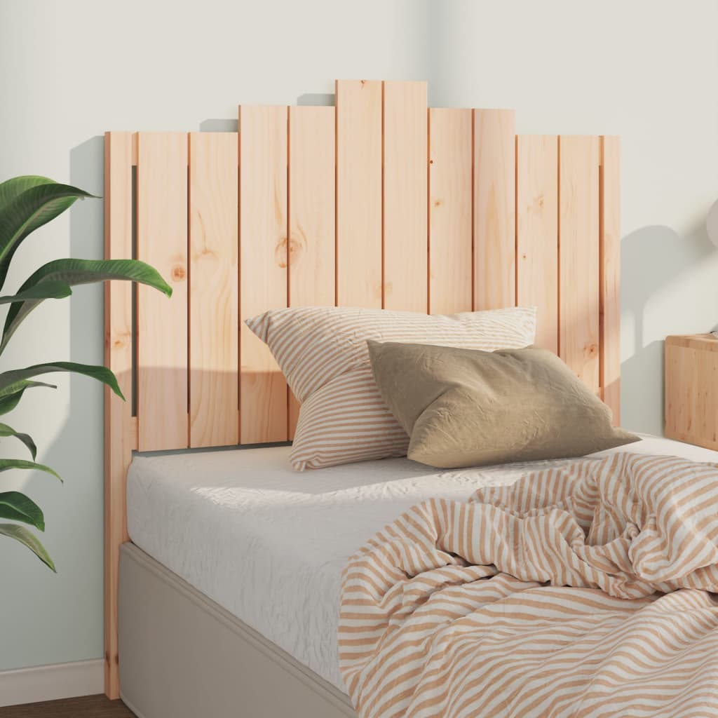 Testiera per Letto 106x4x110 cm in Legno Massello di Pino