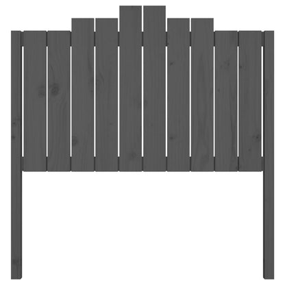 Testiera per Letto Grigia 106x4x110cm in Legno Massello di Pino