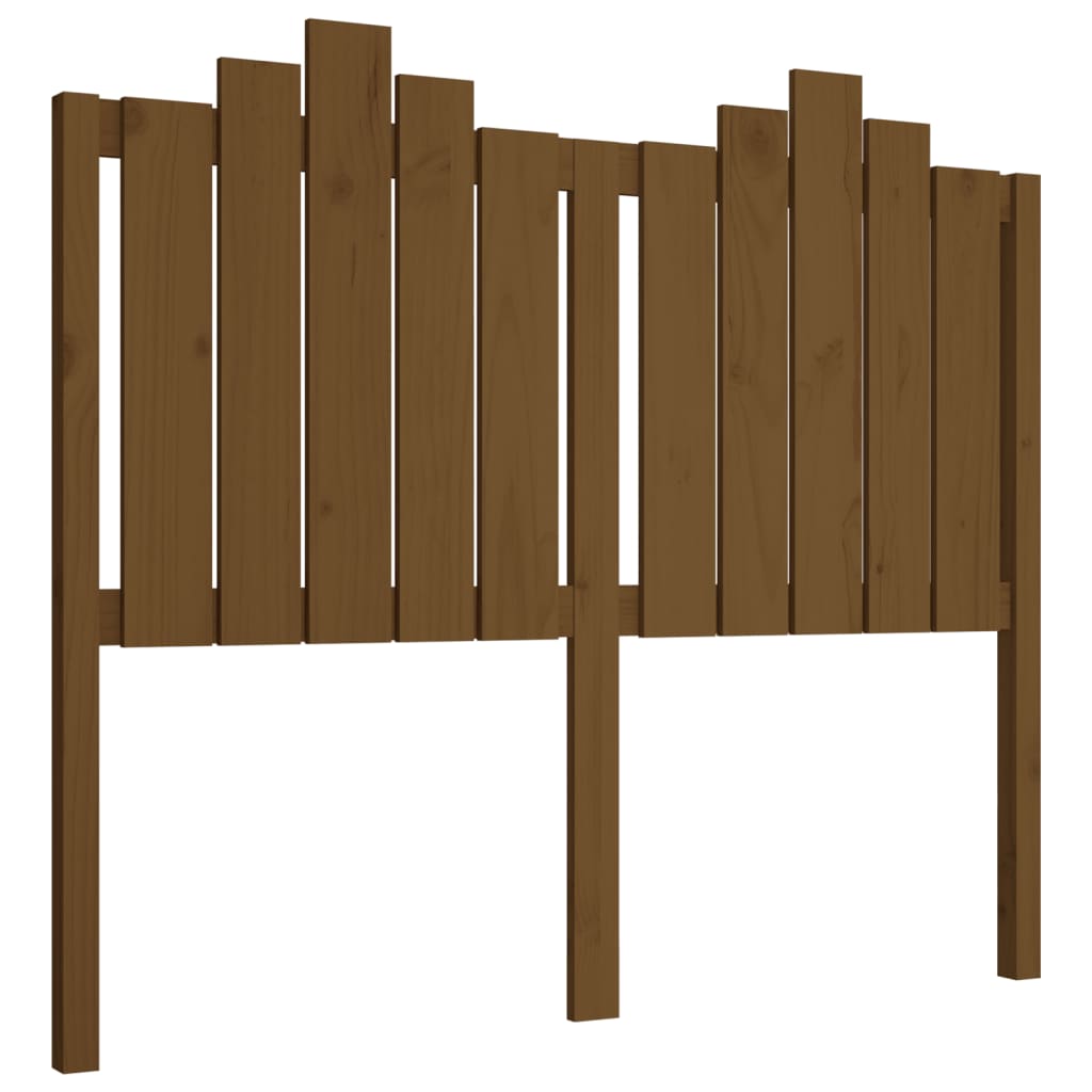 Testiera per Letto ambra 126x4x110 cm Legno Massello di Pino