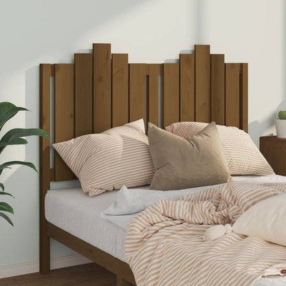 Testiera per Letto ambra 126x4x110 cm Legno Massello di Pino