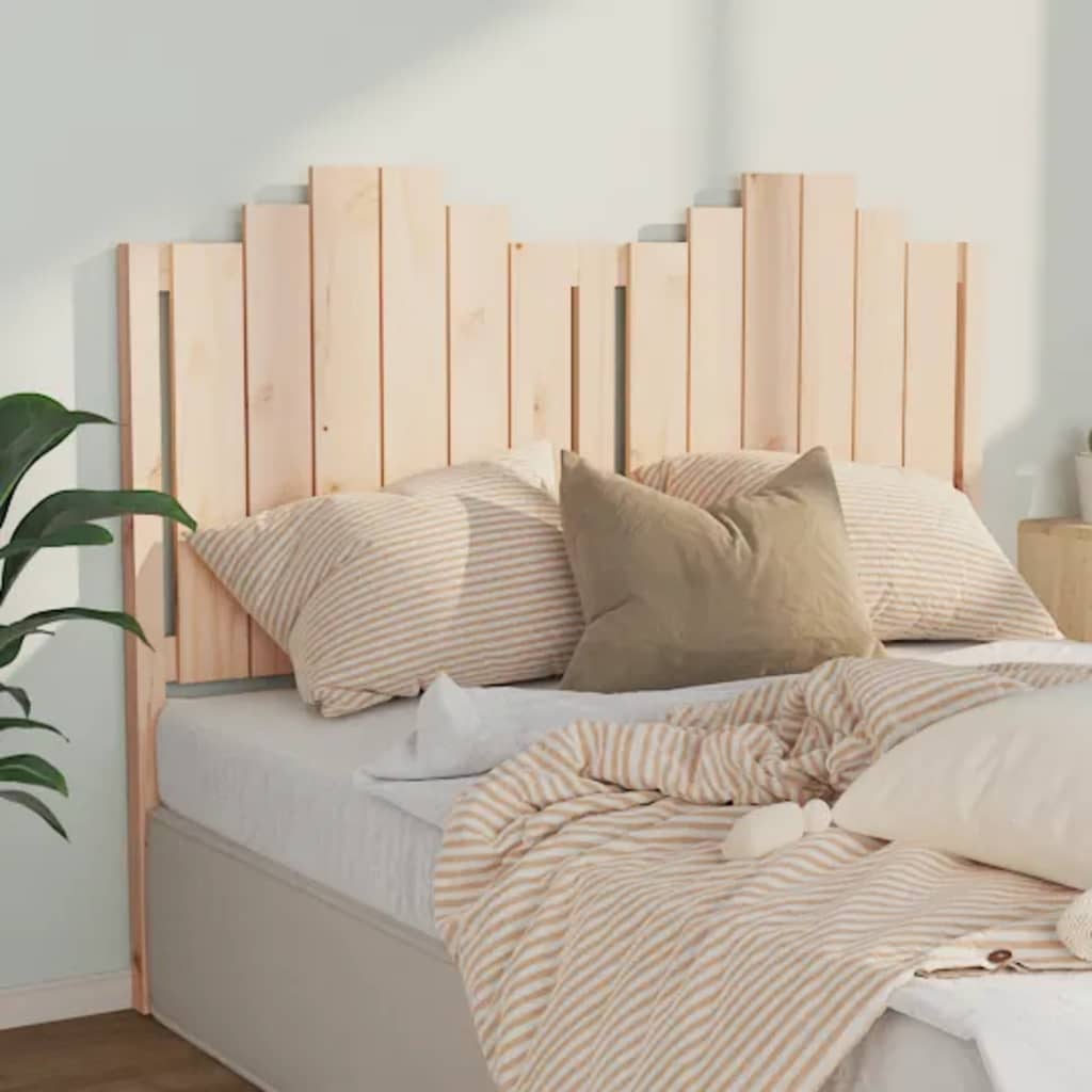Testiera per Letto 141x4x110 cm in Legno Massello di Pino