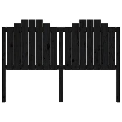 Testiera per Letto Nera 166x4x110 cm in Legno Massello di Pino