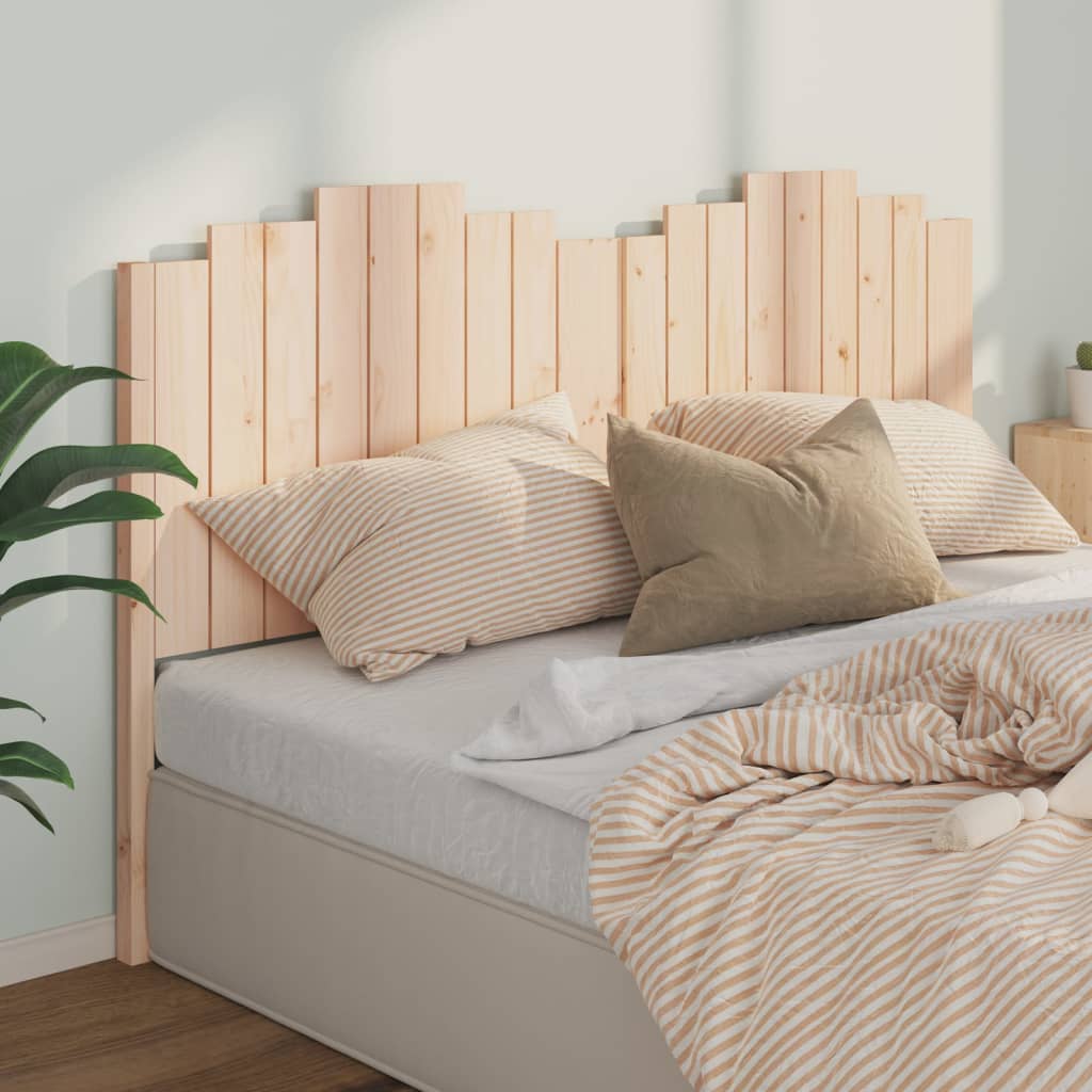 Testiera per Letto 186x4x110 cm in Legno Massello di Pino