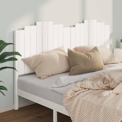 Testiera per Letto Bianca 186x4x110 cm Legno Massello di Pino
