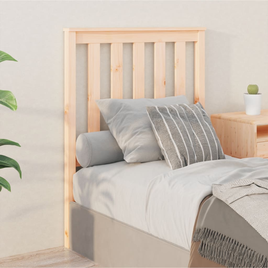 Testiera per Letto 81x6x101 cm in Legno Massello di Pino