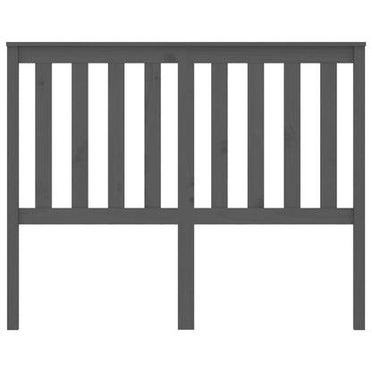 Testiera per Letto Grigia 146x6x101cm in Legno Massello di Pino