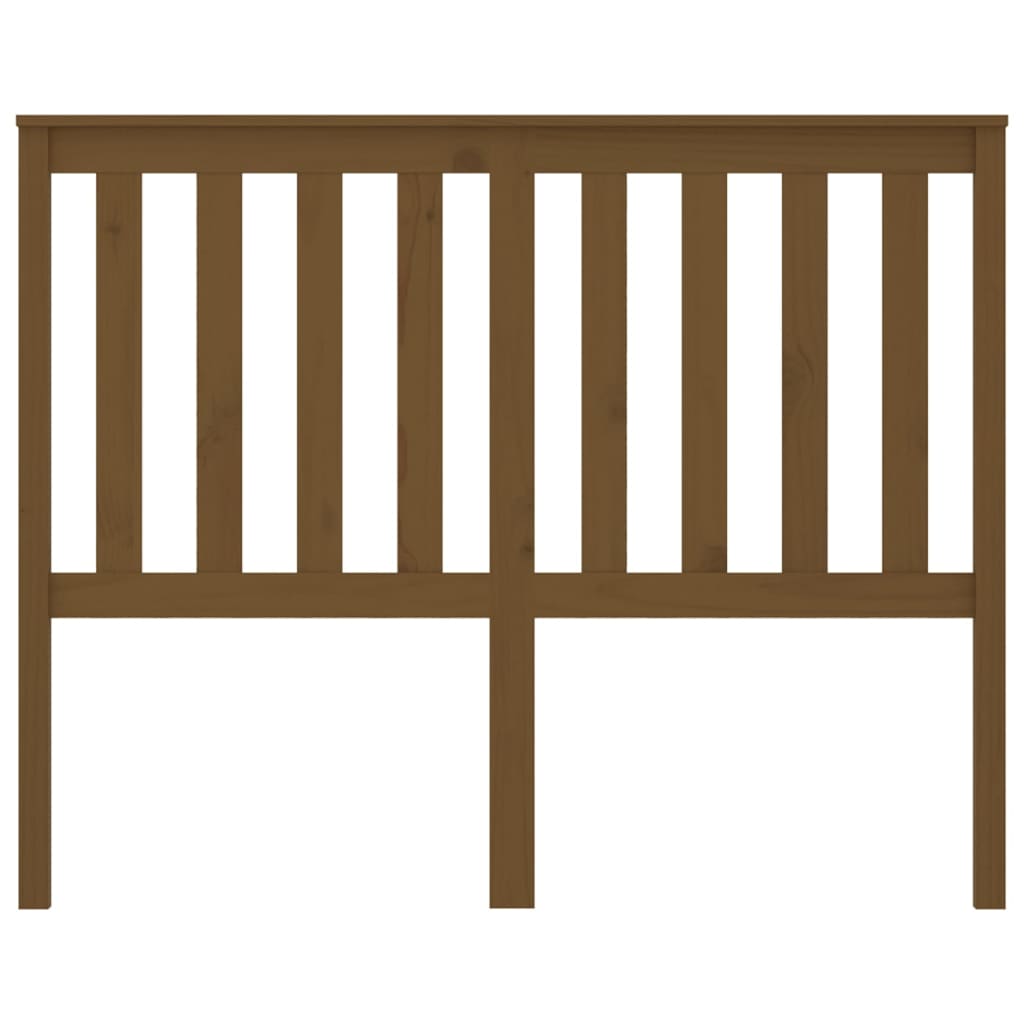 Testiera per Letto ambra 146x6x101 cm in Legno Massello di Pino