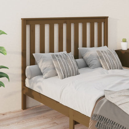 Testiera per Letto ambra 146x6x101 cm in Legno Massello di Pino