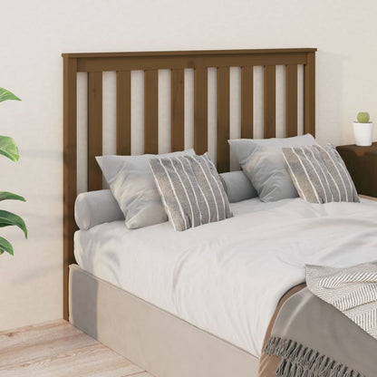 Testiera per Letto ambra 146x6x101 cm in Legno Massello di Pino