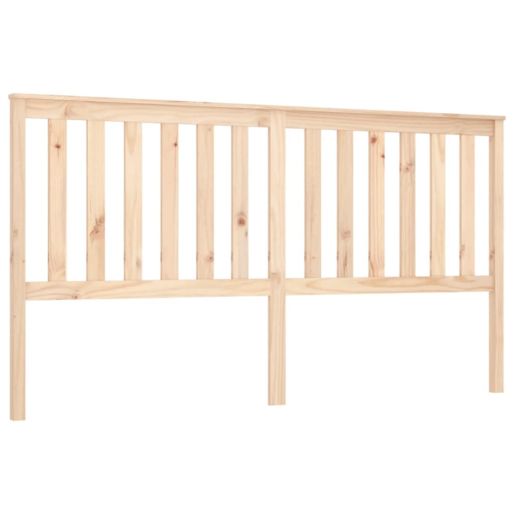 Testiera per Letto 186x6x101 cm in Legno Massello di Pino
