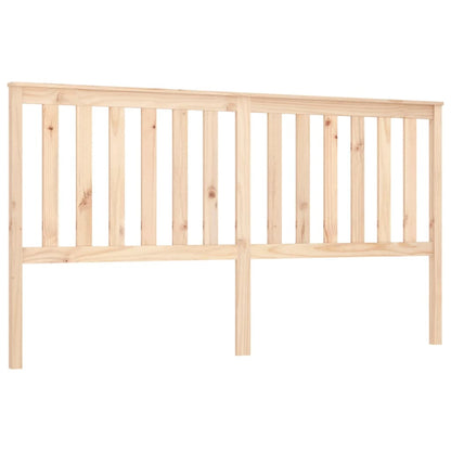 Testiera per Letto 186x6x101 cm in Legno Massello di Pino