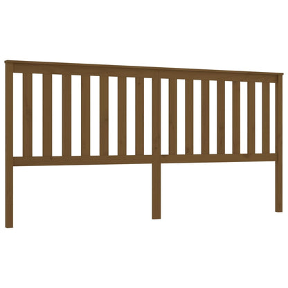 Testiera per Letto ambra 206x6x101 cm in Legno Massello di Pino