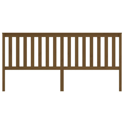 Testiera per Letto ambra 206x6x101 cm in Legno Massello di Pino