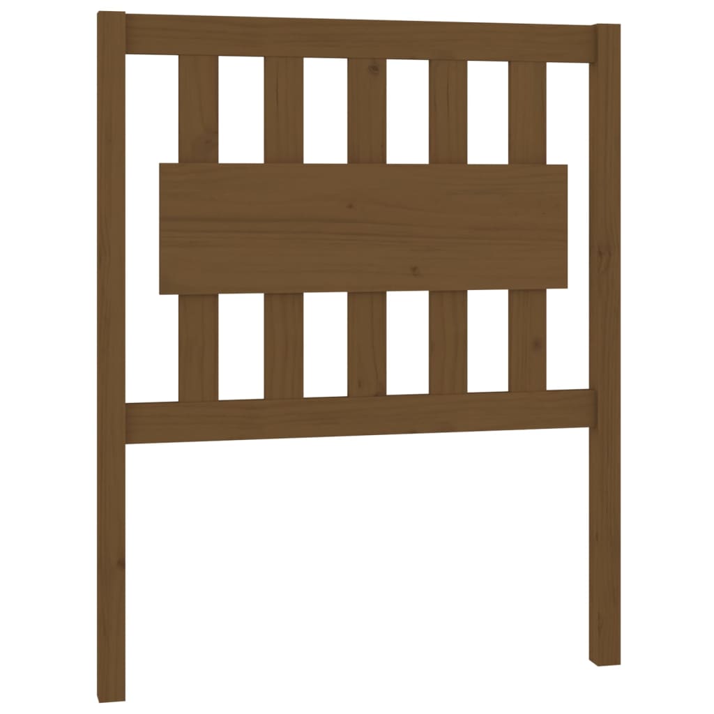 Testiera per Letto ambra 80,5x4x100cm in Legno Massello di Pino
