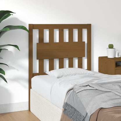 Testiera per Letto ambra 80,5x4x100cm in Legno Massello di Pino