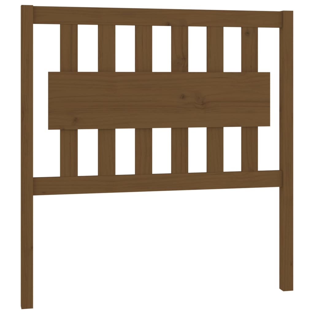 Testiera per Letto ambra 95,5x4x100cm in Legno Massello di Pino