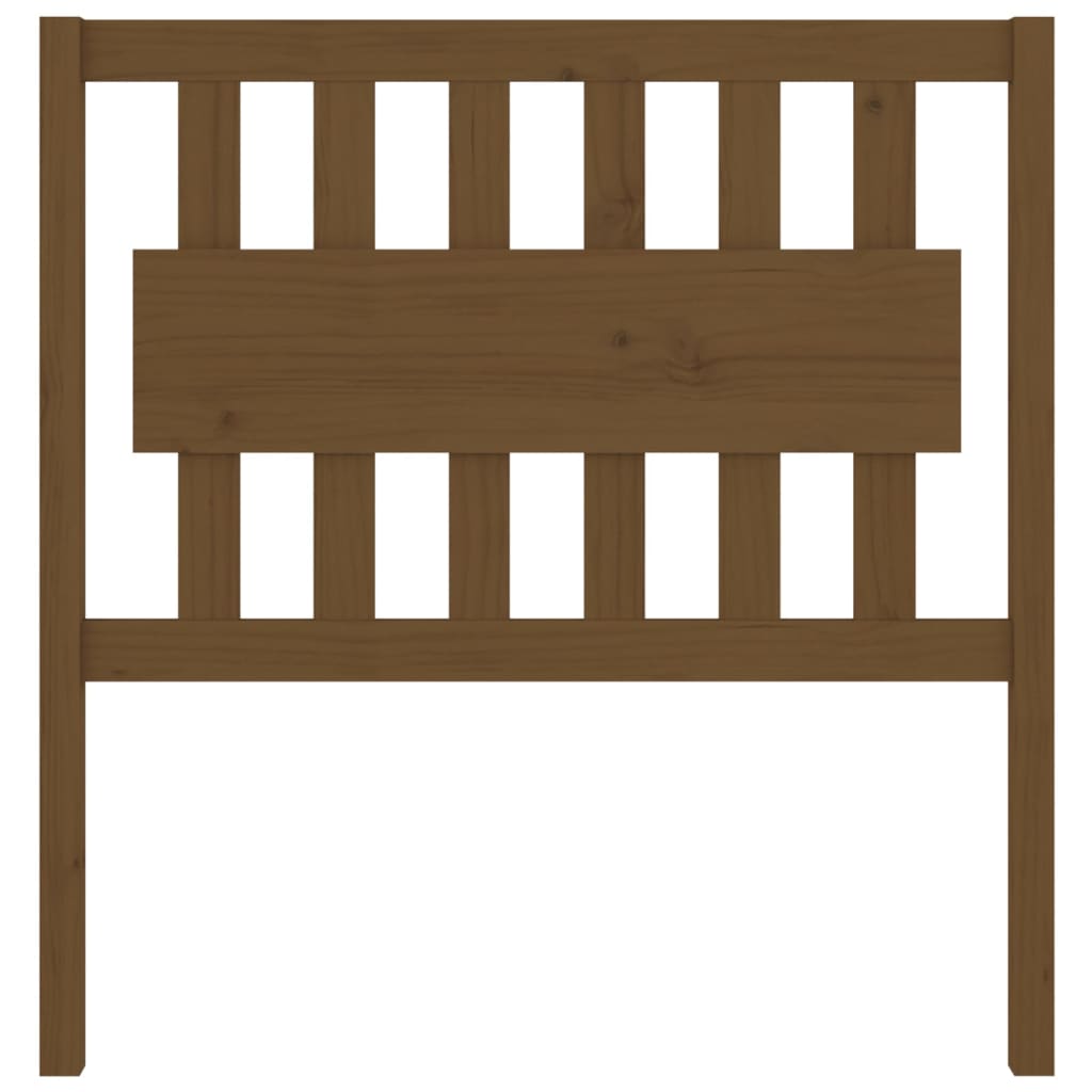 Testiera per Letto ambra 95,5x4x100cm in Legno Massello di Pino