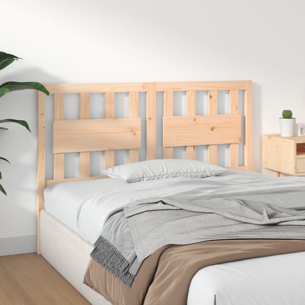 Testiera per Letto 140,5x4x100 cm Legno Massello di Pino