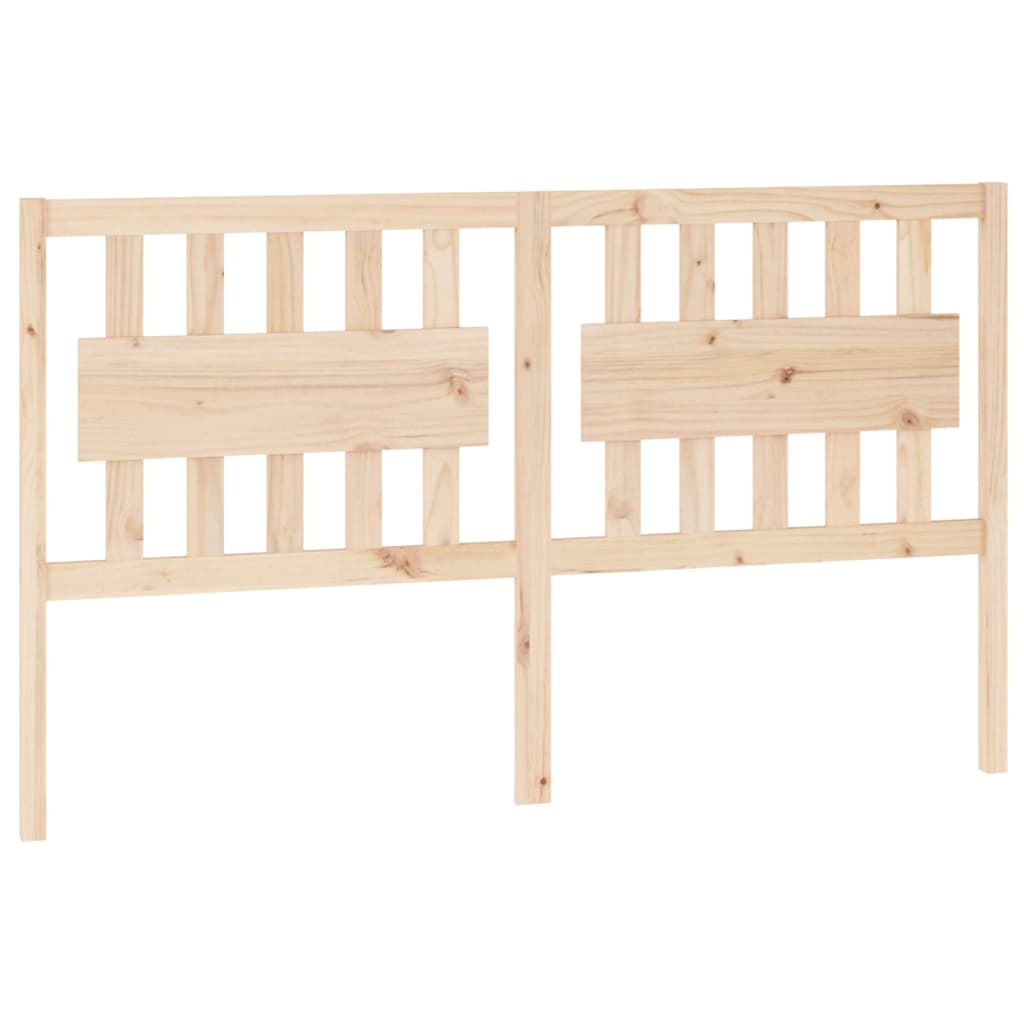 Testiera per Letto 155,5x4x100 cm in Legno Massello di Pino