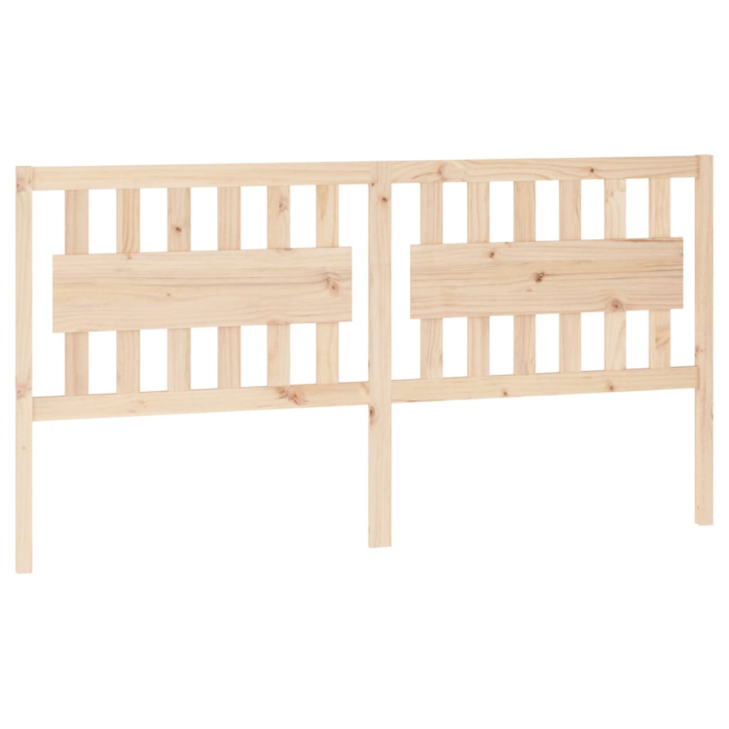 Testiera per Letto 185,5x4x100 cm in Legno Massello di Pino