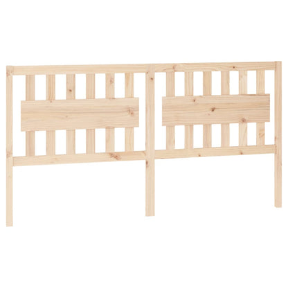 Testiera per Letto 185,5x4x100 cm in Legno Massello di Pino