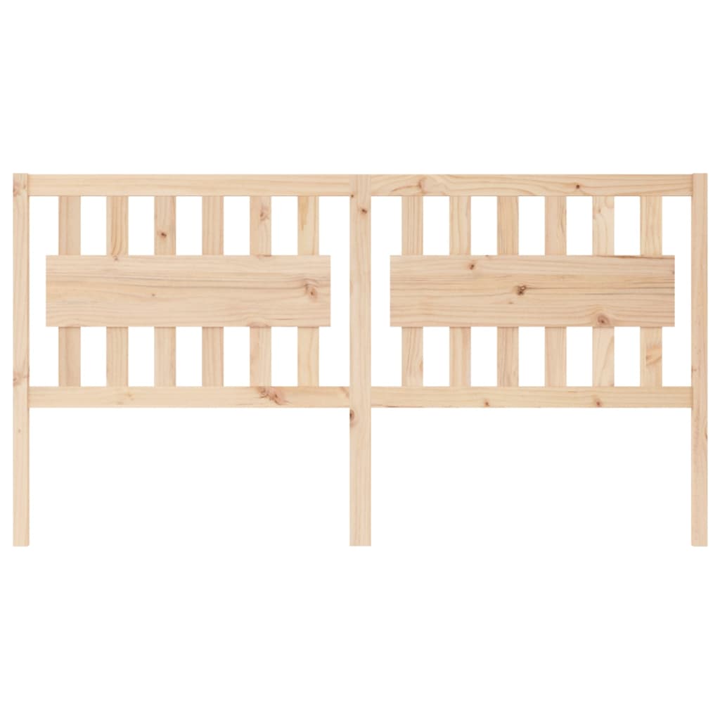 Testiera per Letto 185,5x4x100 cm in Legno Massello di Pino