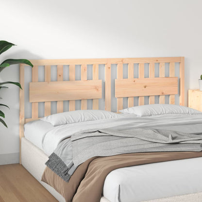 Testiera per Letto 185,5x4x100 cm in Legno Massello di Pino