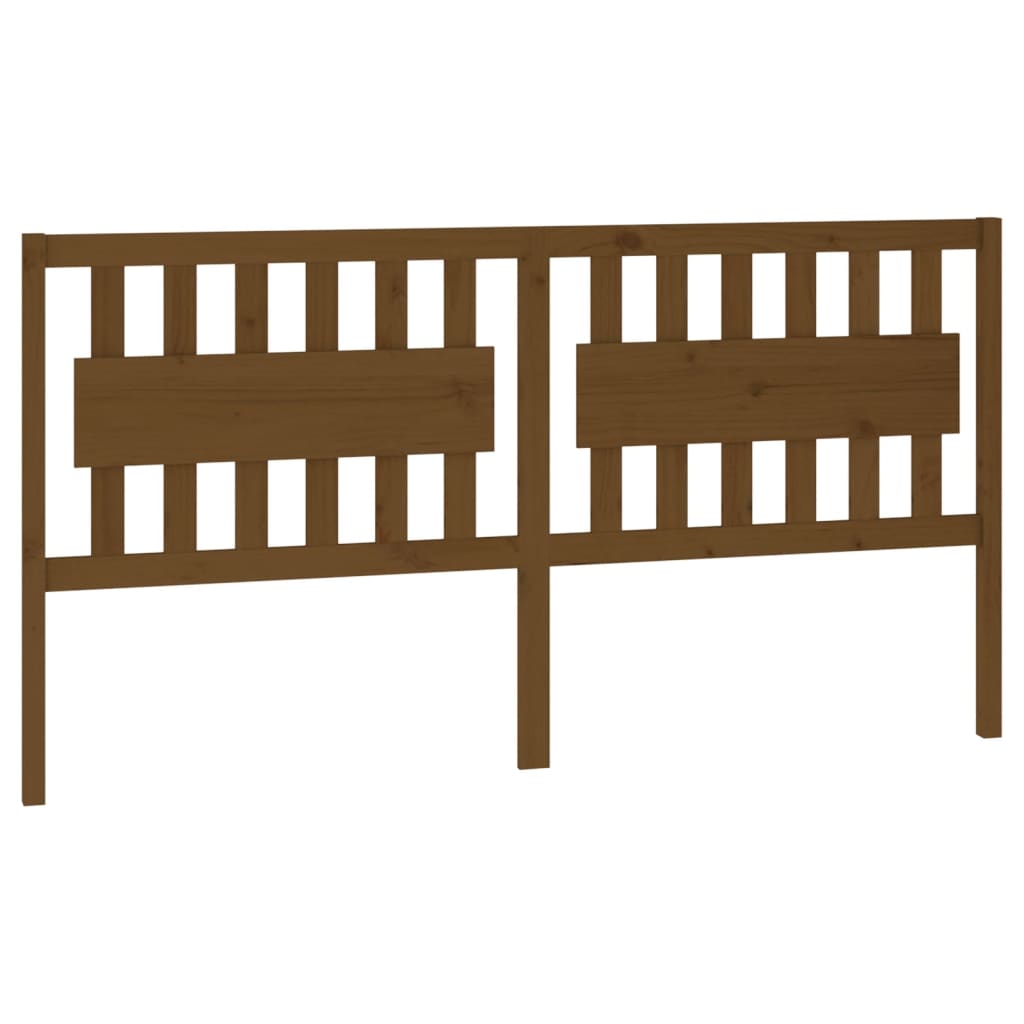 Testiera per Letto ambra 185,5x4x100 cm Legno Massello di Pino