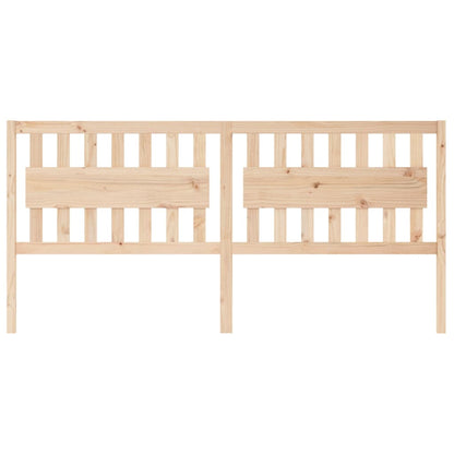 Testiera per Letto 205,5x4x100 cm in Legno Massello di Pino