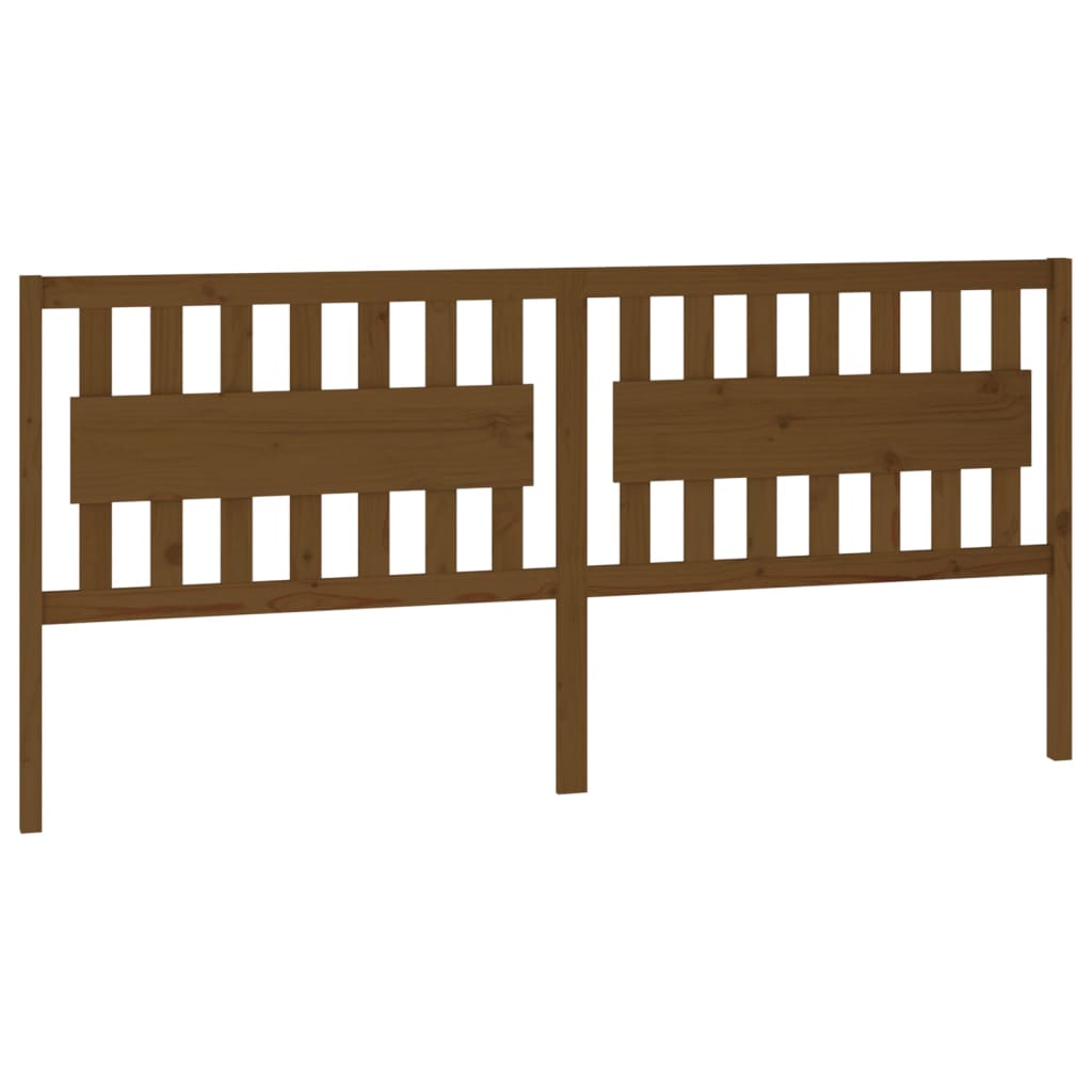Testiera per Letto ambra 205,5x4x100 cm Legno Massello di Pino