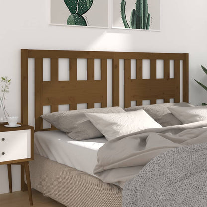 Testiera per Letto ambra 126x4x100 cm in Legno di Pino