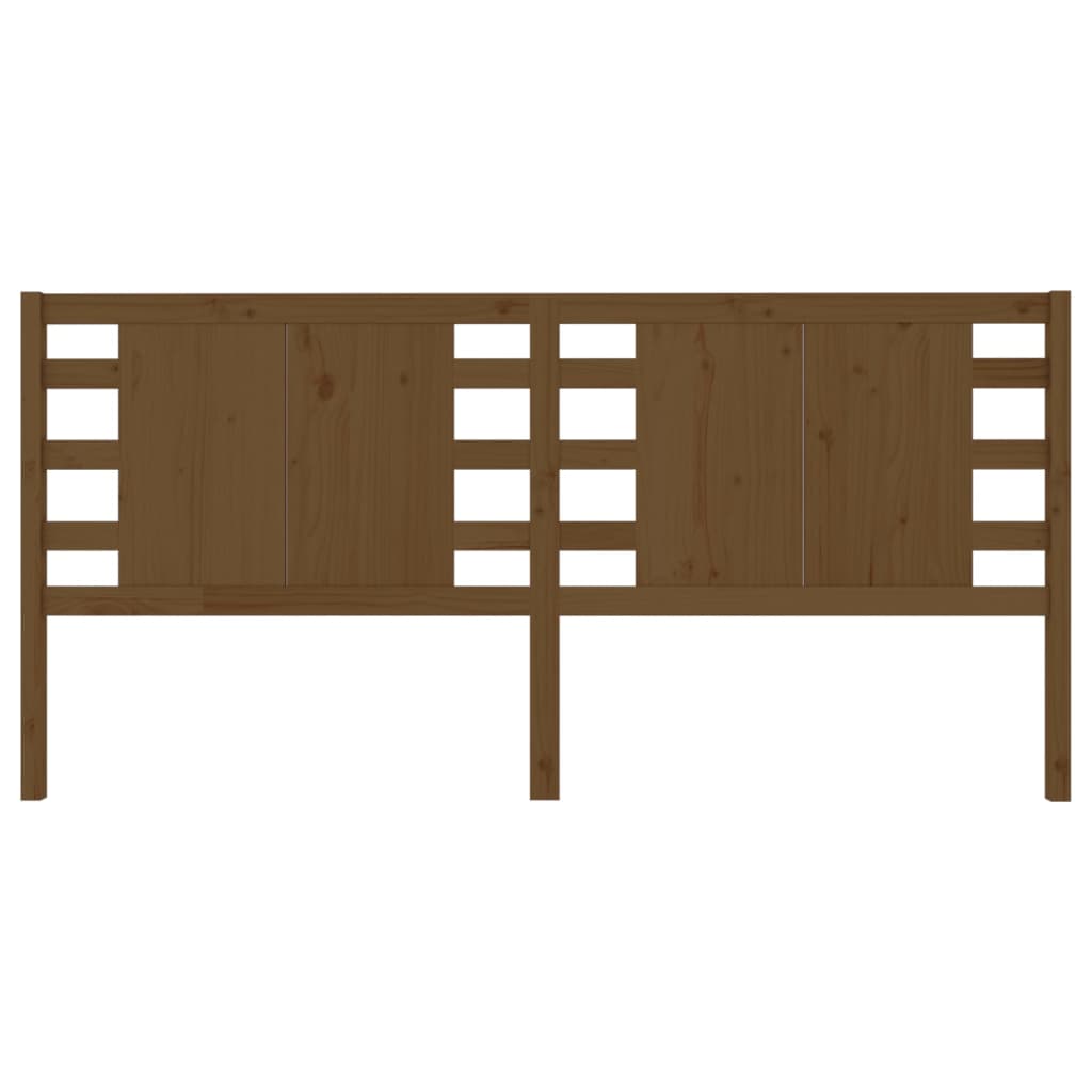 Testiera per Letto Marrone ambra 126x4x100 cm in Legno di Pino