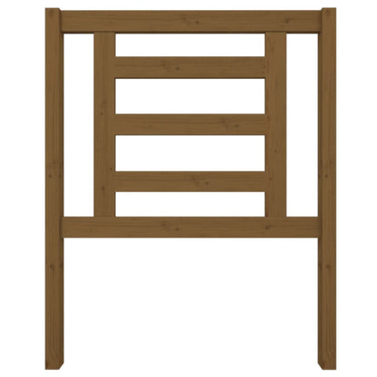 Testiera per Letto ambra 81x4x100 cm in Legno Massello di Pino