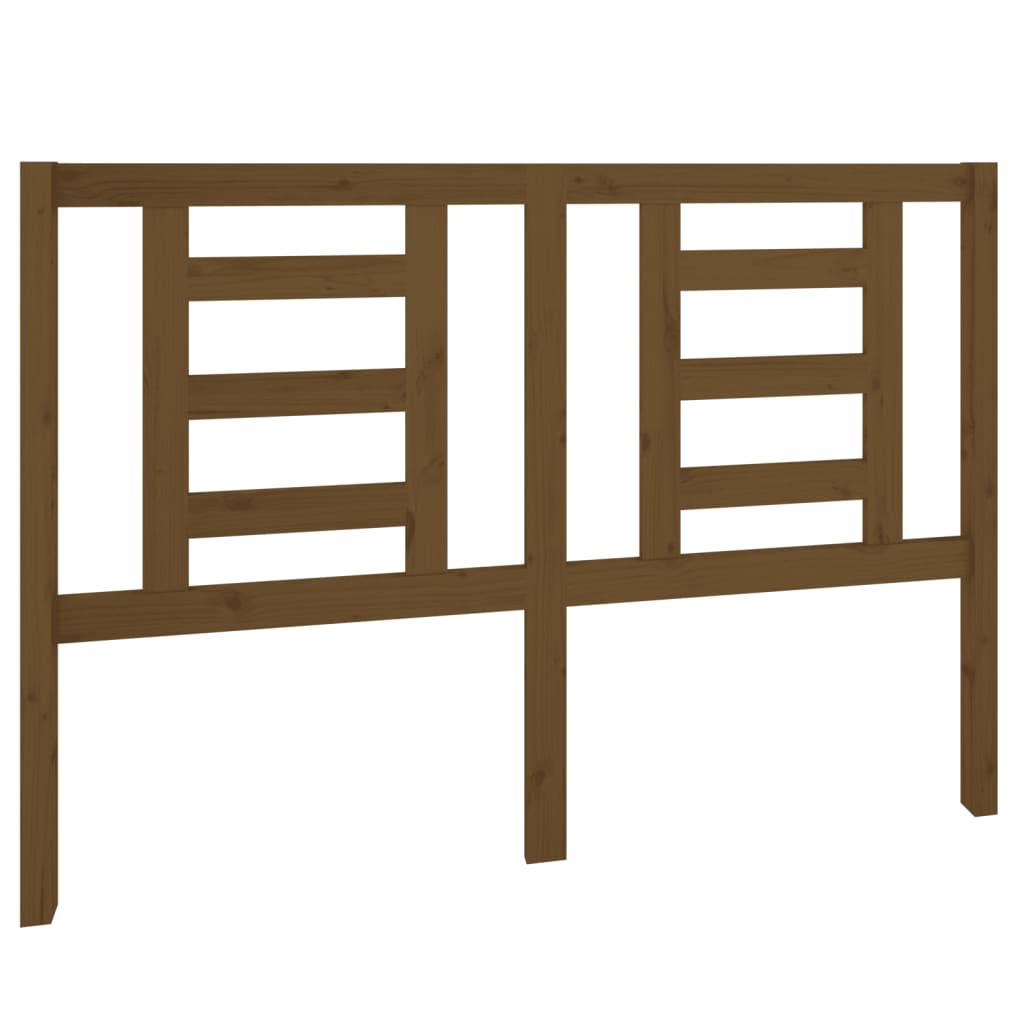 Testiera per Letto ambra 141x4x100 cm in Legno Massello di Pino