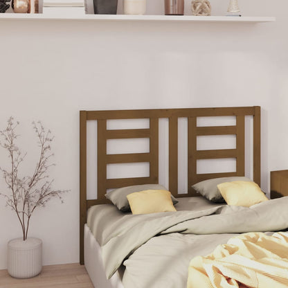 Testiera per Letto ambra 141x4x100 cm in Legno Massello di Pino