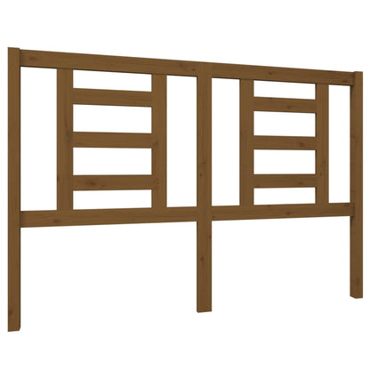 Testiera per Letto ambra 146x4x100 cm in Legno Massello di Pino