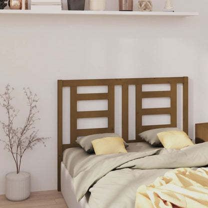 Testiera per Letto ambra 146x4x100 cm in Legno Massello di Pino