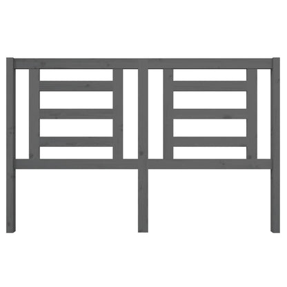 Testiera per Letto Grigia 156x4x100cm in Legno Massello di Pino
