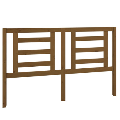 Testiera per Letto ambra 156x4x100 cm in Legno Massello di Pino