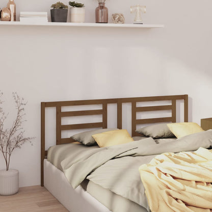 Testiera per Letto ambra 166x4x100 cm in Legno Massello di Pino